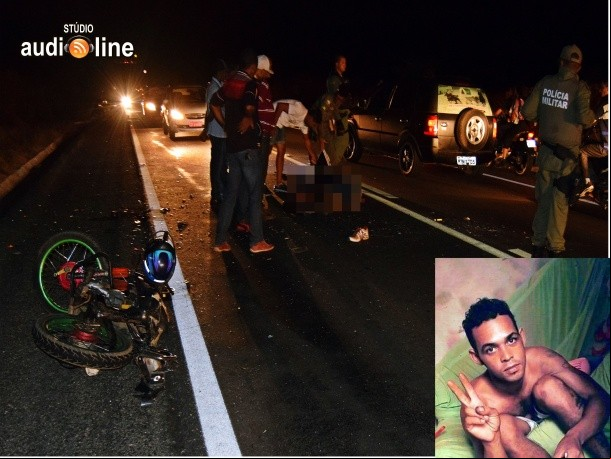 O jovem carona de Tales teve ferimentos, mas não corre o risco de morrer
