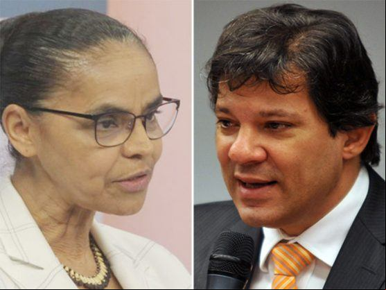 haddad e marina silva